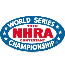 Stickershack NHRA 7in 1970 World Series Championship reproduction DRAG RACING  decal sticker
