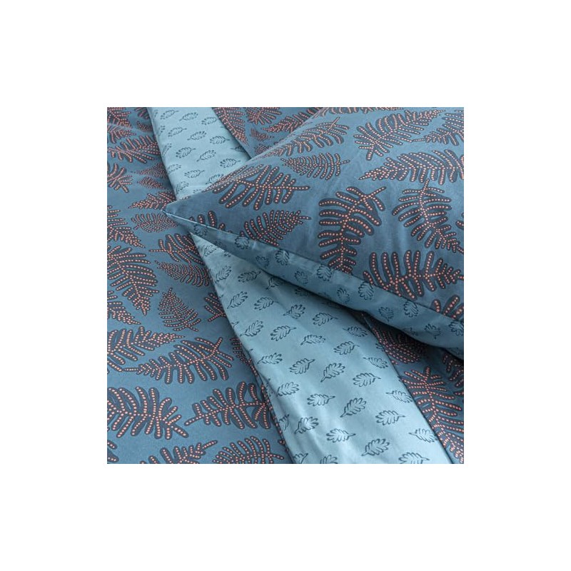 Printed Bamboo Fitted Sheet, Iris, 160 x 200 cm, Origin