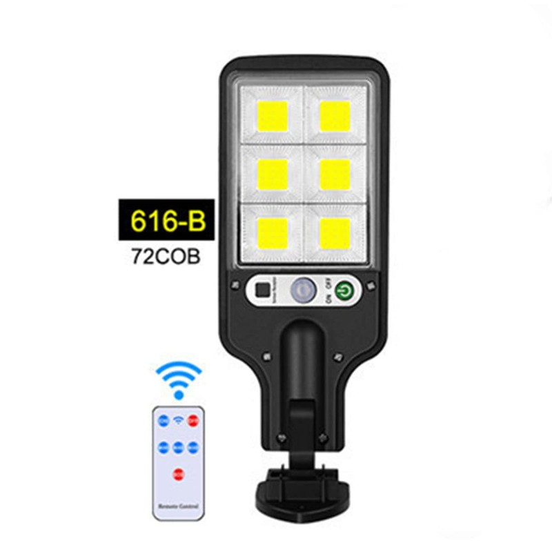 Solar Outdoor Lights 2500LM LED Security Lights with Remote Control,