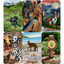 Tarot Cards, 78 Cards, Rider Version, Tarot Divination Telling, Magical Dogs Tarot, Japanese Instruction Manual Included (English Language Not Guaranteed)