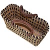 Seagrass Shopping Basket, Braided Bag with Leather Handle, Large with