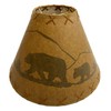 Rustic Oiled Kraft Laced Bear Lamp Shade - 14"