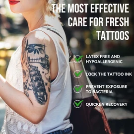 Pamiou Second Skin Tattoo Cover - 6 Inch x 2 Yard Tattoo Aftercare Bandage