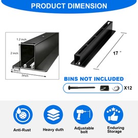 Demimy Heavy Duty Overhead Garage Storage Racks, Ceiling Mount, 6 Pack