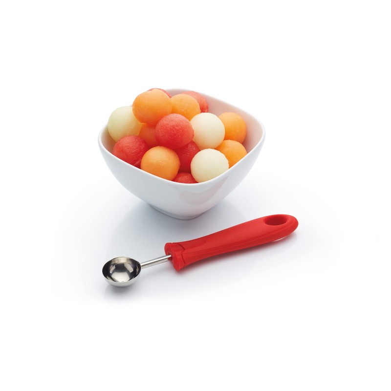 KitchenCraft Melon Baller Fruit Scoop, Soft Grip Easy to Clean