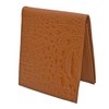 G.GAGLIANO Crocodile-Embossed Genuine Leather Bi-fold Wallet, Money Holder, Coin Purse,