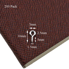 Binzzo 1/3 Inch Small Screw Eyes Solidly Closed Eyelet Threads Hold Tight Hand Twisting Cup Hooks Eyebolt Quality Aolly Antique Brass 260 Pieces for Christmas Ornaments Jewelry Making Bead Crafts