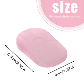 VAEIORP Pack of 100, 5 Boxes Portable Mini Disposable Paper Soap Sheets Paper Soap for On the Go Travel Camping for Outdoor Washing