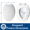 BEMIS 7800TDG Commercial Closed Front Plastic Toilet Seat, Heavy Duty