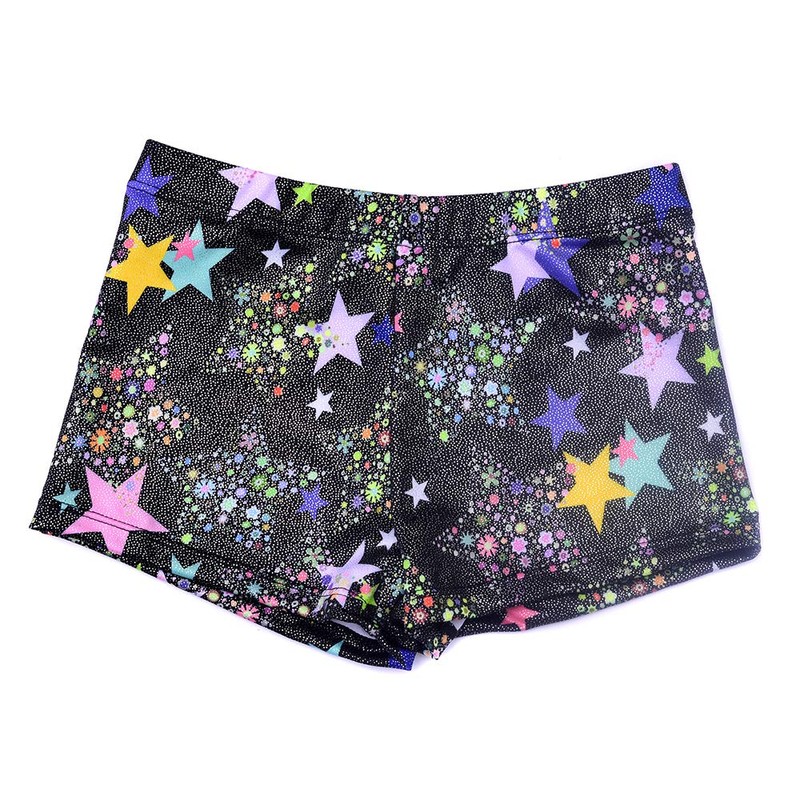 Aosva - Pantalones cortos de gimnasia para niñas pequeñas de