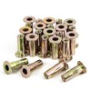 QXSKSLH 25Pcs M6 Multi Grip Rivet Nuts Pre Bulbed Shank