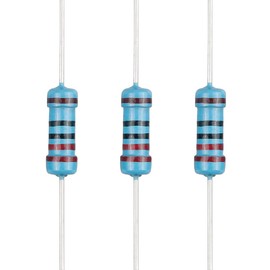 EDGELEC 100pcs 220 ohm Resistor 1/2w (0.5Watt) ±1% Tolerance Metal Film Fixed Resistor, Multiple Values of Resistance Optional