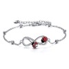 POPLYKE Ladybug Bracelet for Women 925 Sterling Silver Ladybug Jewelry