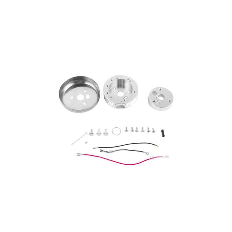RADREPLA 5 & 6 Hole Steering Wheel Polished Hub Adapter