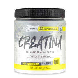 Creatina Monohidratada 300 g 60 serv Creapure 43 Supplements