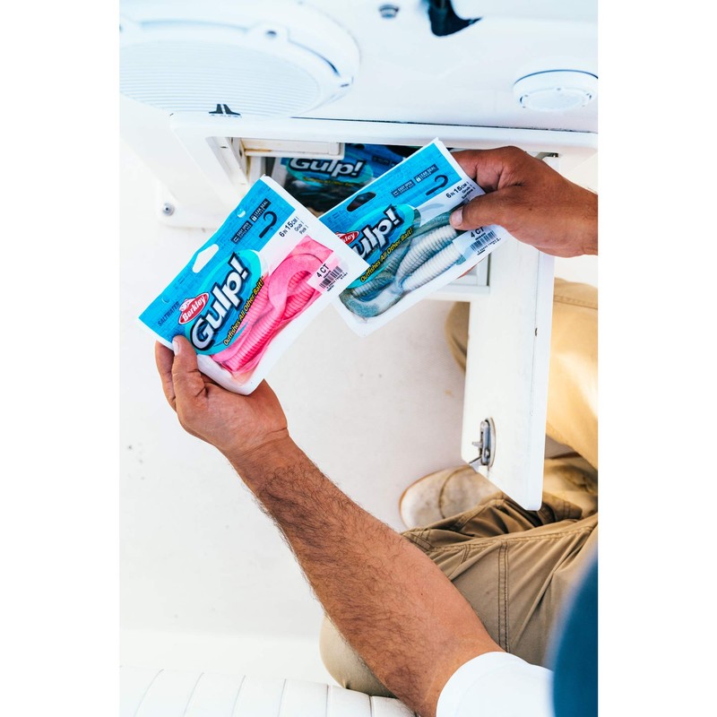 Berkley Gulp! Grub Soft Fishing Bait , Pink Shine, 4"
