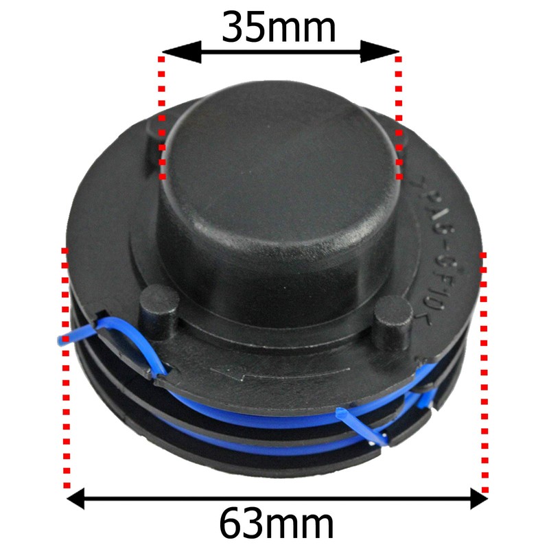 SPARES2GO Line & Spool Compatible with MacAllister GT2535S MGTP300P Strimmer