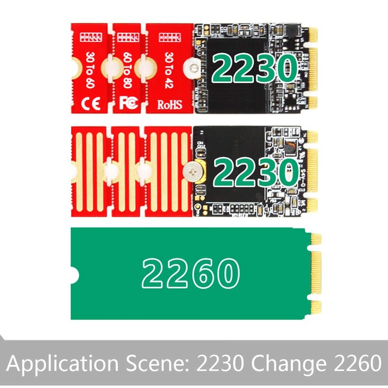 RingBuu - Extended Bracket, M2 M2PLUS NGFF NVME M.2 Extended