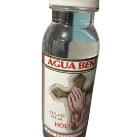 Blessed Holy Water (Agua Bendita) 8 fl.oz 236 ml - Spiritual Healing Water Religious Unisex