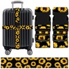Pack of 2 Luggage Strap Suitcase Strap Flower Pattern Suitcase