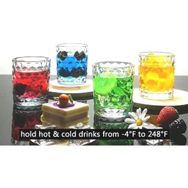 [Look like Glass] Vasos de plástico Tritan irrompibles de 8 onzas, 6 piezas, aptos para lavaplatos, sin BPA, pequeños vasos de jugo de acrílico para niños, vasos de agua de plástico (8 onzas, 6