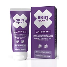 SkinRepairX 50/50 Ointment 100ml Protection for skin damaged by eczema, psoriasis. Vegan, Fragrance Free, Suitable from Birth