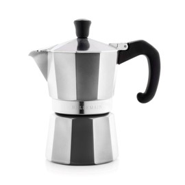 Bellemain Stovetop Espresso Maker Moka Pot (Silver, 6 Cup)