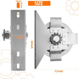 NULTRUMA Garage Door Jackshaft Chain Hoist, Heavy-Duty Wall Mount Jackshaft Garage Door Openers 3:1 Reduction Drive for Roll Up Doors