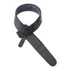 Walker & Williams DLX-282 Black Leather Padded Guitar Strap with