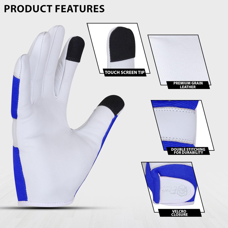 Escort Tools® Heavy Duty Leather Gardening Work Gloves, Thorn Proof,