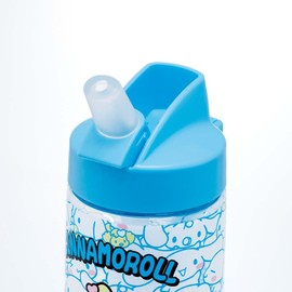 Skater Straw Bottle 500ml Sipper Straw Bottle Plastic Clear Kids Children Sanrio Cinnamoroll PSTB5-A