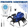 RC Spider Robot Toy with 2.4GHz Remote, Lights, Music &
