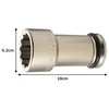 TONE 6NW-36L100 Impact Long Socket (12 Square), Drive Angle 0.7