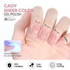 GAOY- Esmalte de uñas en gel Jelly Nude, esmalte en