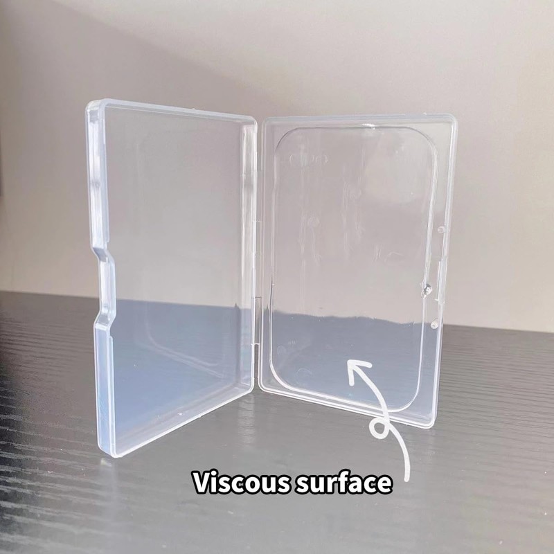 Manqianxun false eyelash adhesive storage box. Portable dust-proof transparent false