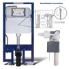 1/2-Inch Thread Diameter Side Mount Toilet Fill Valve Compatible with