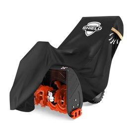 IC ICLOVER Snow Blower Cover, Universal fit Two Stage Snow Thrower Cover, Heavy Duty 600D Polyester Fabric Waterproof, Sun UV Dust Snow Proof, with Drawstring & Windproof Buckles, Outdoor Protection