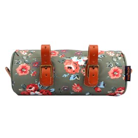 TOURBON Cycling Front Handlebar Bag Waterproof Bike Pannier Utility Tool Pouch - Flower Pattern