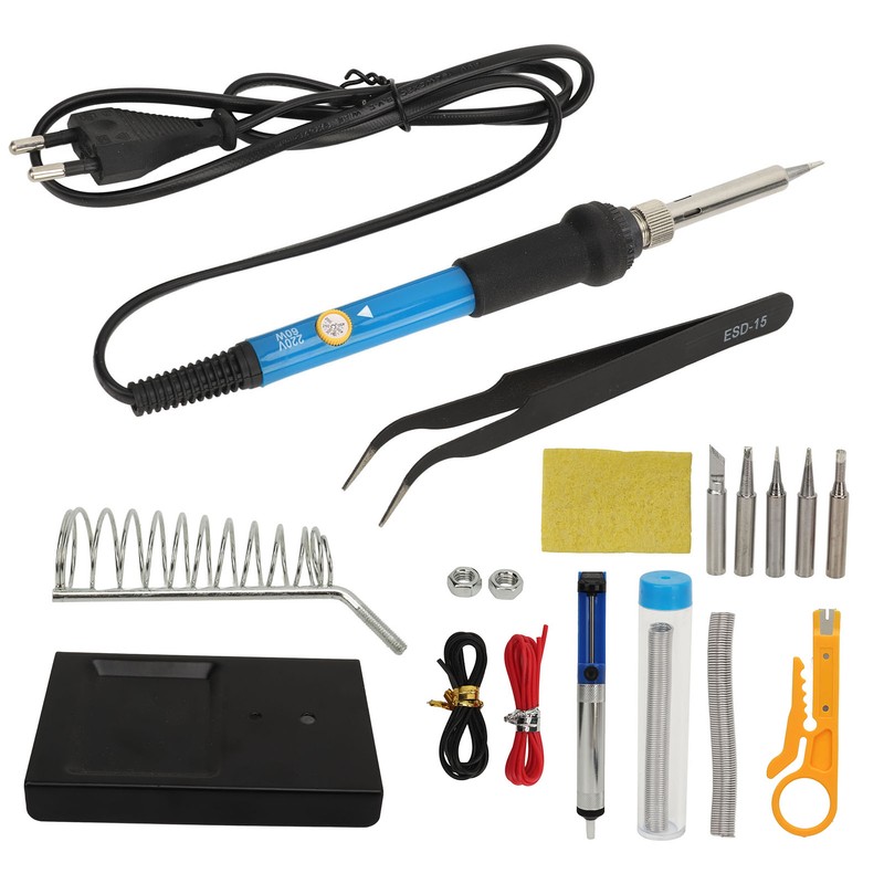 15PCS Set Soldering Iron Set Adjustable Temperature Solder Iron Kit