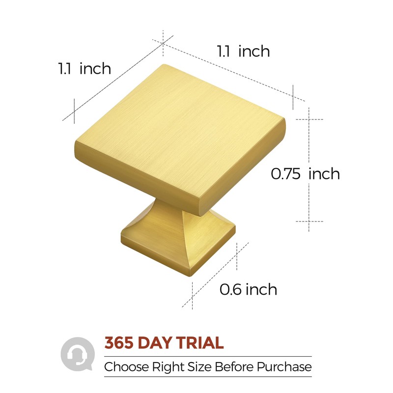 Home Expert 30 Pack Cabinet Knobs Gold Kitchen Cabinet Knobs