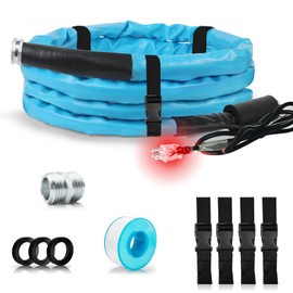 Heated Water Hose for RV 15FT (5/8" ID,-45℉) to Keep Drink Water Running in Freezing Temperatures Down to -45℉, Designed for RV Campers, Trailers, kennels and More