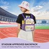Slumou Clear Backpack Stadium Approved 12×12×6 Clear Mini Backpack Small