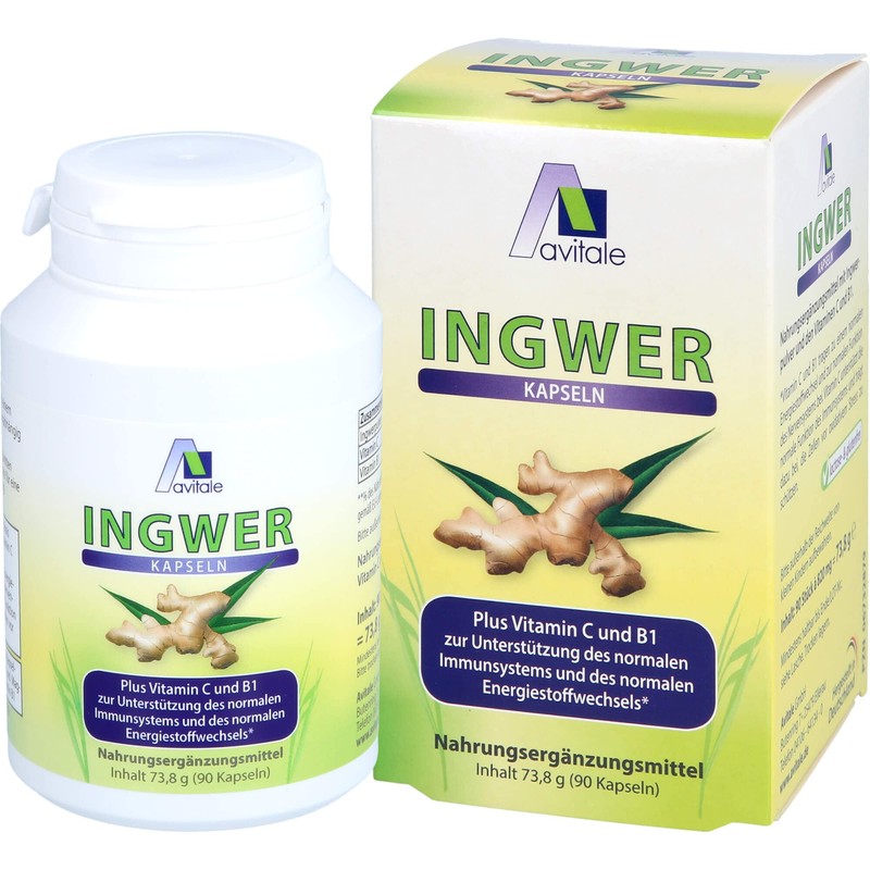 INGWER 500 mg Kapseln+Vitamin B1+C 90 St