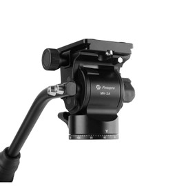 Fotopro Ball Head Video Fluid Head Pan Tilt Head with Quick Release Plate and Adjustable Handle Max Load 3kg for Camera MH-2A Black