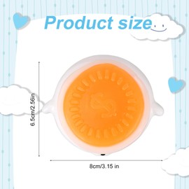 Gold Coin Dog Squishy Toy, Portable Soft Animal Stress Squeeze Toy for Kids Adults Work Study Breaks (White & Yellow)