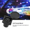 20pcs 3Pin XLR Connector Female Socket Audio Amplifier Adapter Plug