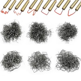 3000 PCS Plastic Welding Staples,6 Types Plastic Welder Staples 0.6 0.8mm Wave Flat Corner Hot Staples for Car Bumper Repair,Plastic Cracks and Craft,500PCS of Each