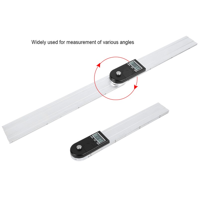 2 In 1 Digital Protractor Accurate Magnetic Aluminum Alloy Measuring