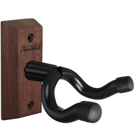 Guitar Wall Mount, Auto Lock Guitar Hanger Acacia Hardwood, Guitar Wall Hangers, Guitar Holder Hook Wall Stand for Classical, Acoustic, Electric Guitar, Bass, Ukulele, Gift for Guitar Player