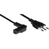 10A 90 Degree IEC 1.8m Italian Plug Power Cable
